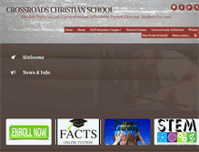 Tablet Screenshot of crossroadschristianvictoria.com